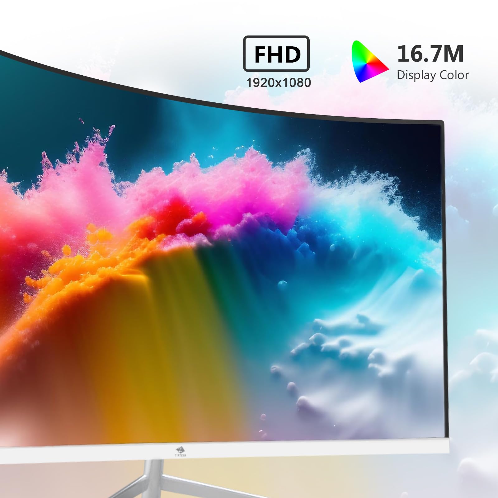 Monitor Curvado Z-Edge LED Full HD 1080P 24 Pulgadas con Frecuencia de Actualización 75Hz y Tecnología de Cuidado Ocular