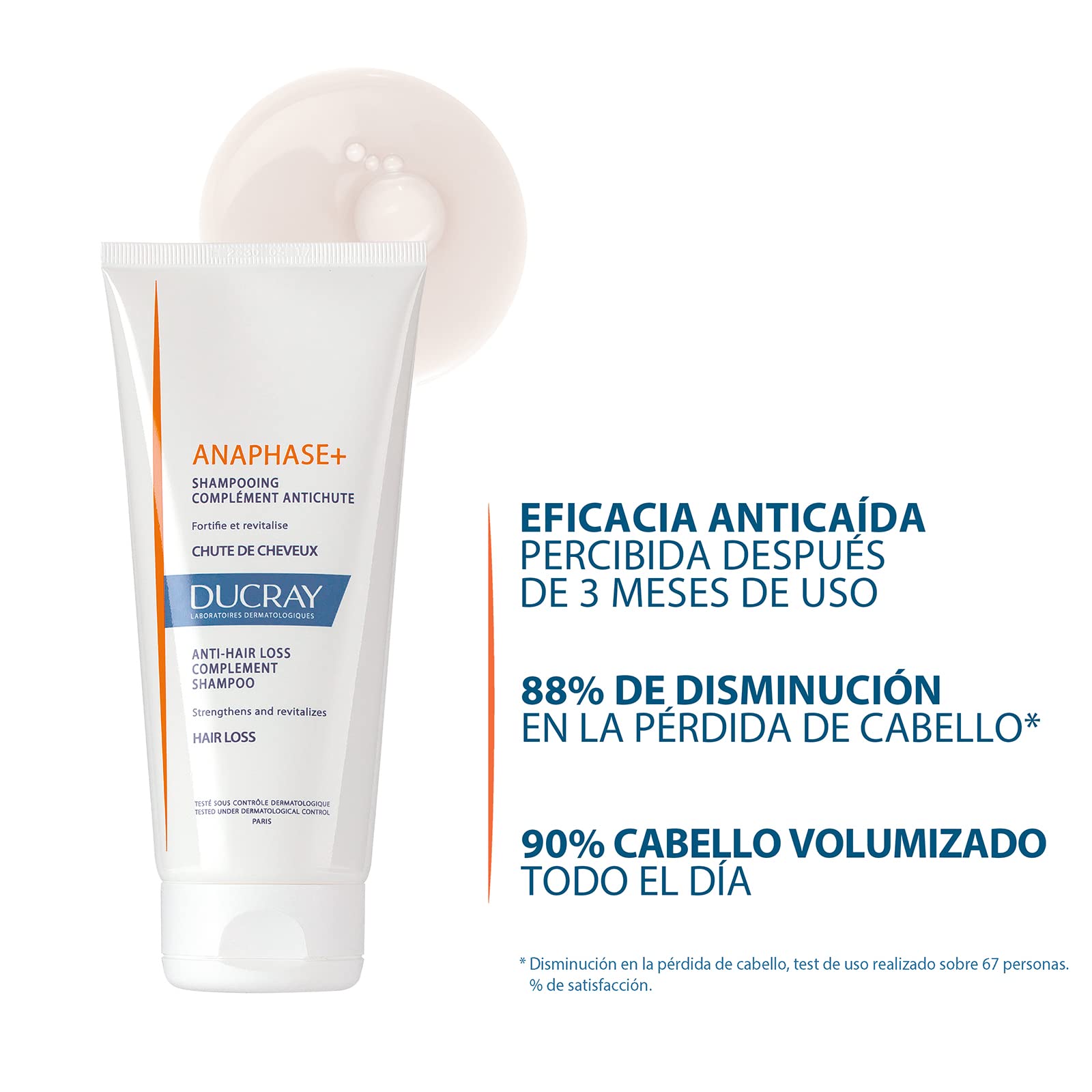 Ducray Anaphase+ Shampoo Anticaída Fortalecedor, 200ml