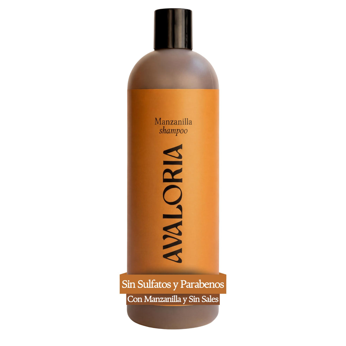 Avaloria Shampoo de Manzanilla Sin Sulfatos, Parabenos ni Sales – para Brillo y Anticaída – Extracto 100% Natural con 10 Hierbas – Hidratación, Brillo y Crecimiento – Herbal - 480 ml