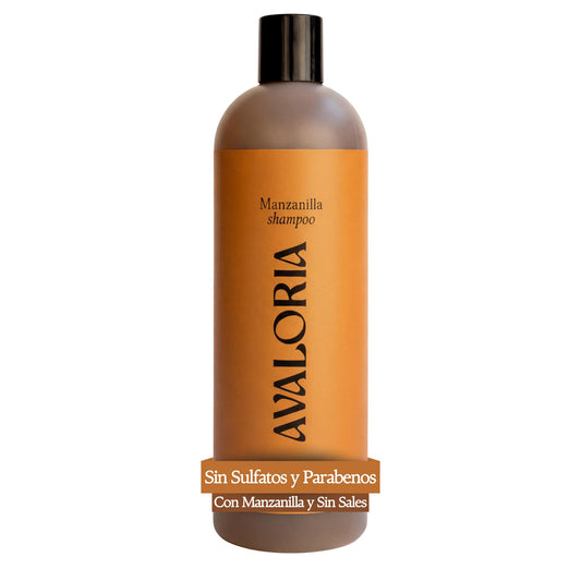 Shampoo Avaloria Manzanilla Sin Sulfatos Anticaída 100% Natural Crecimiento