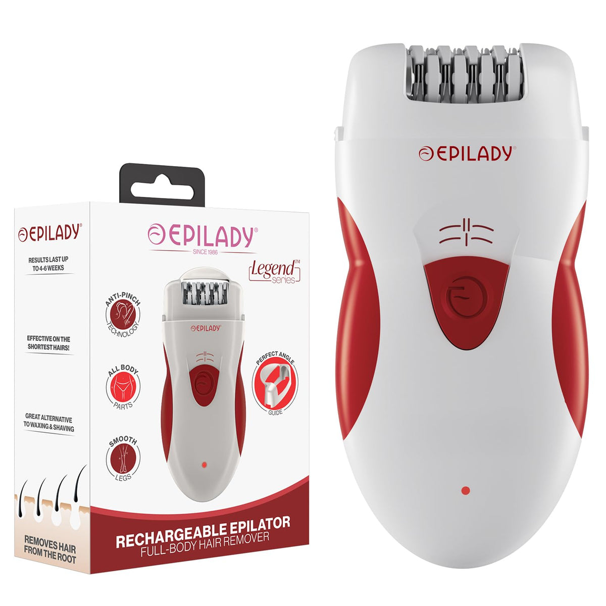 Epilady EP-810-33A Legend 4 Full-Size Rechargeable Epilator
