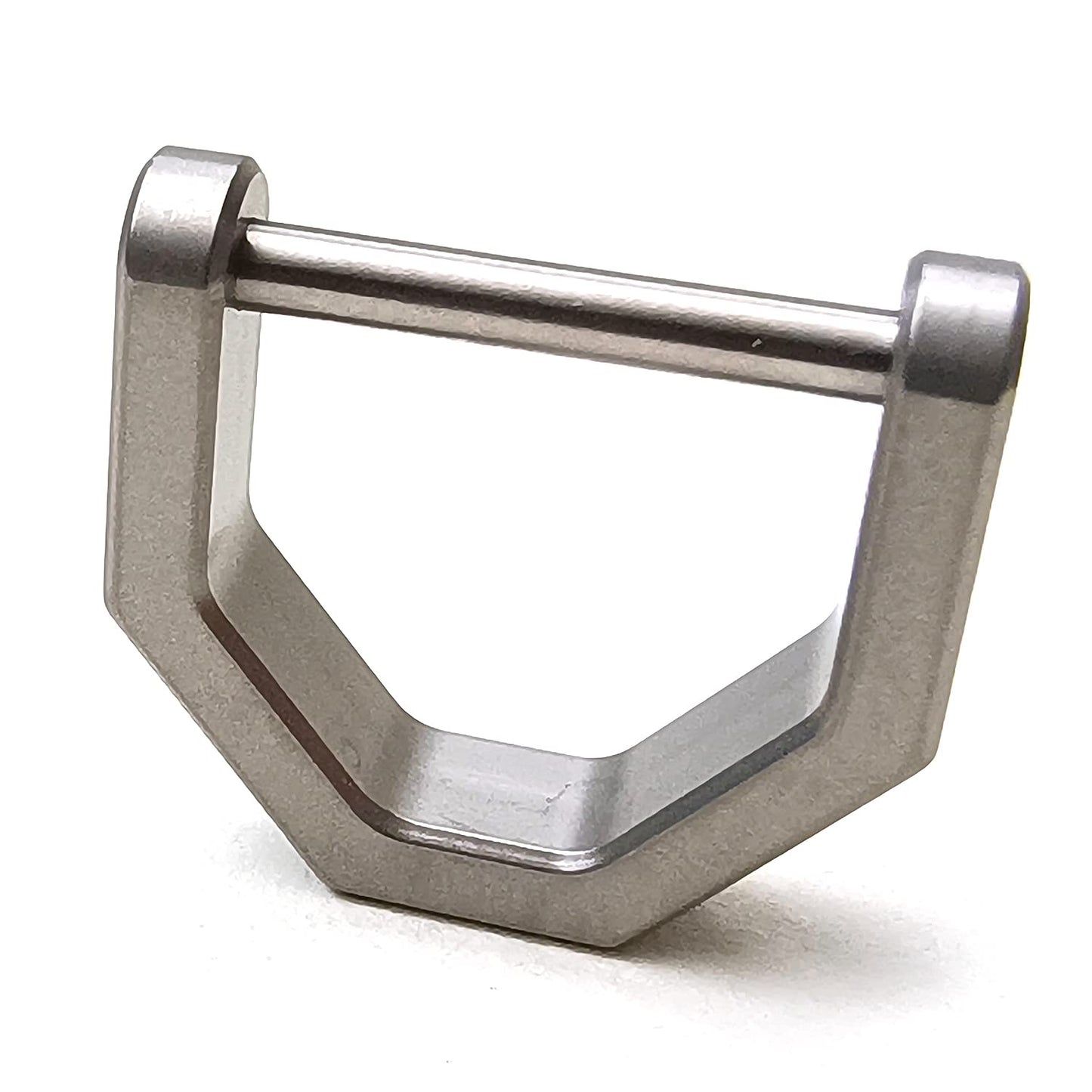 Llavero de titanio en forma de D con grillete de tornillo, llavero de llave de coche, hebilla D para llavero (pequeño)