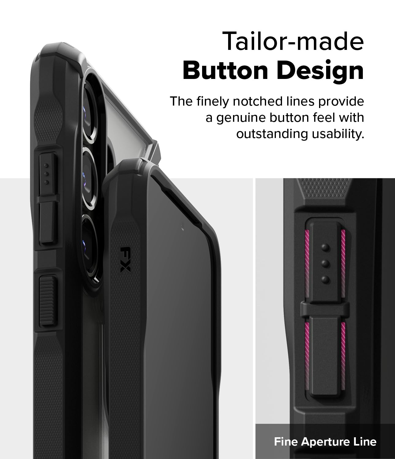 Funda parachoques Ringke Fusion-X Negro Anti-Amarillo Resistente a Impactos Compatible con Samsung Galaxy S24 6.2 Pulgadas (2024)