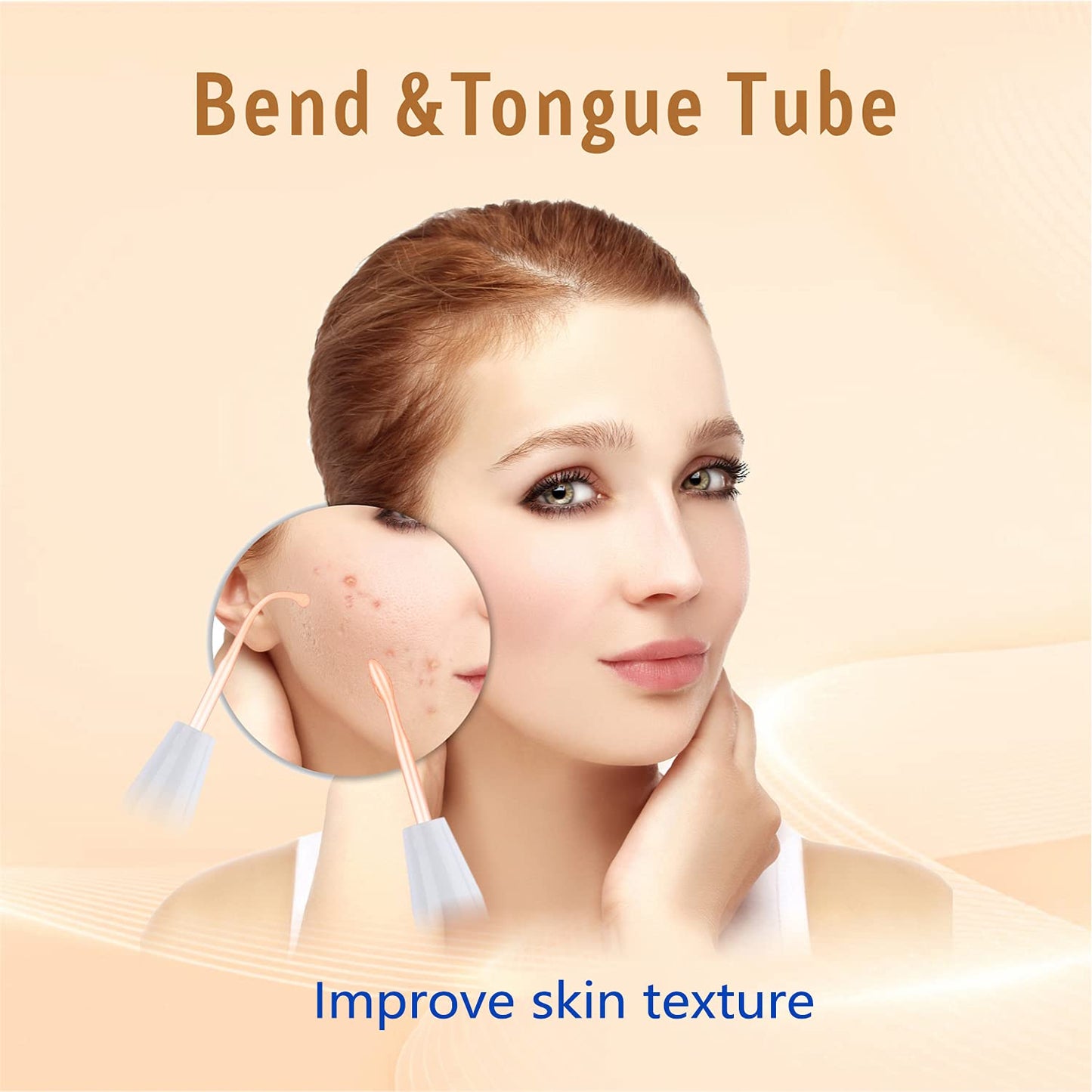 Máquina facial de alta frecuencia para el cuidado de la piel herramienta para las arrugas reduciendo la piel apriete varita facial de alta frecuencia con 4 tubos