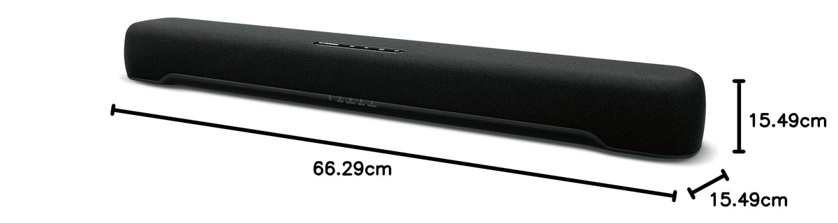 Barra de Sonido Yamaha SR-C20A Negra con Subwoofer Incorporado y Bluetooth Renovada