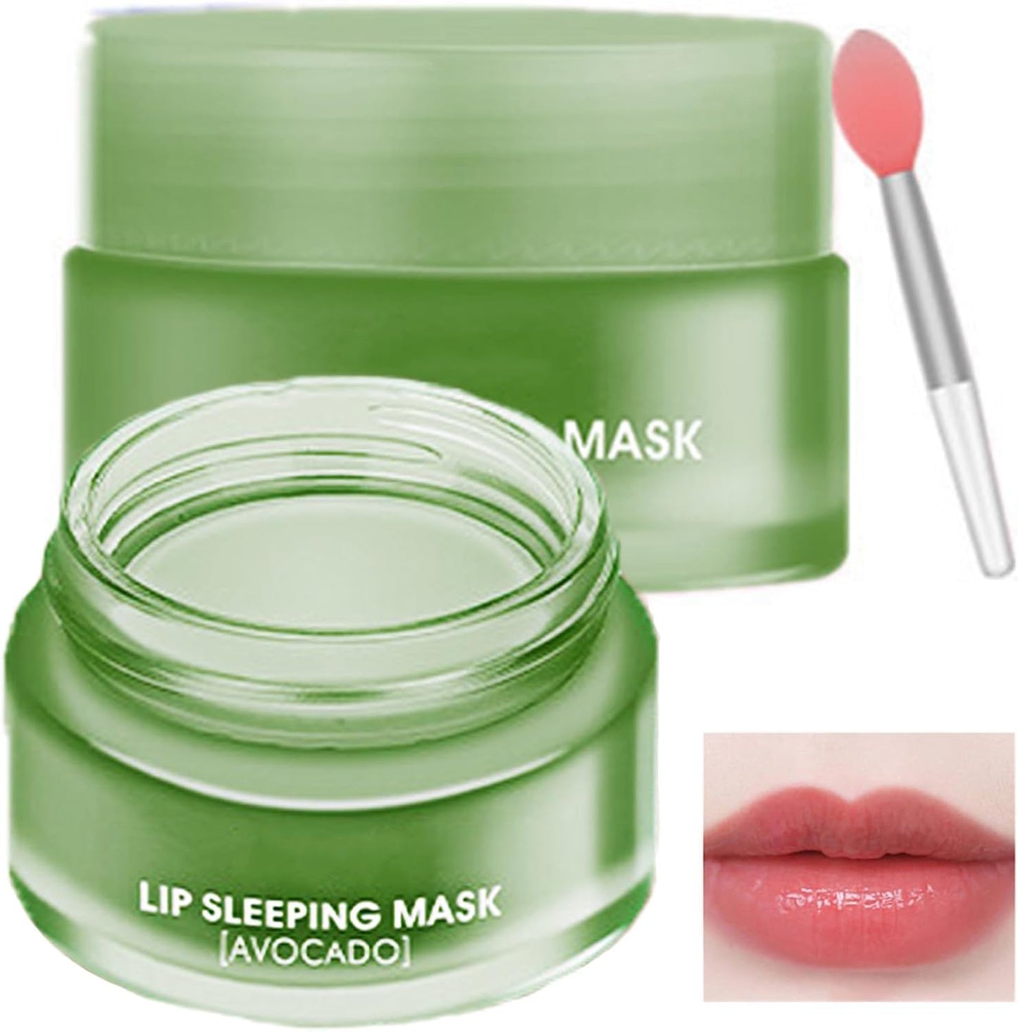Mascarilla Hidratante Para Labios – Bálsamo Labial Reparador De Día Y Noche Para Labios Secos Y Agrietados – Reduce Las Líneas De Los Labios, Mejora El Color De Los Labios, Hidrata Y Rellena Los Labios Para El Cuidado De Los Labios (Avocado)