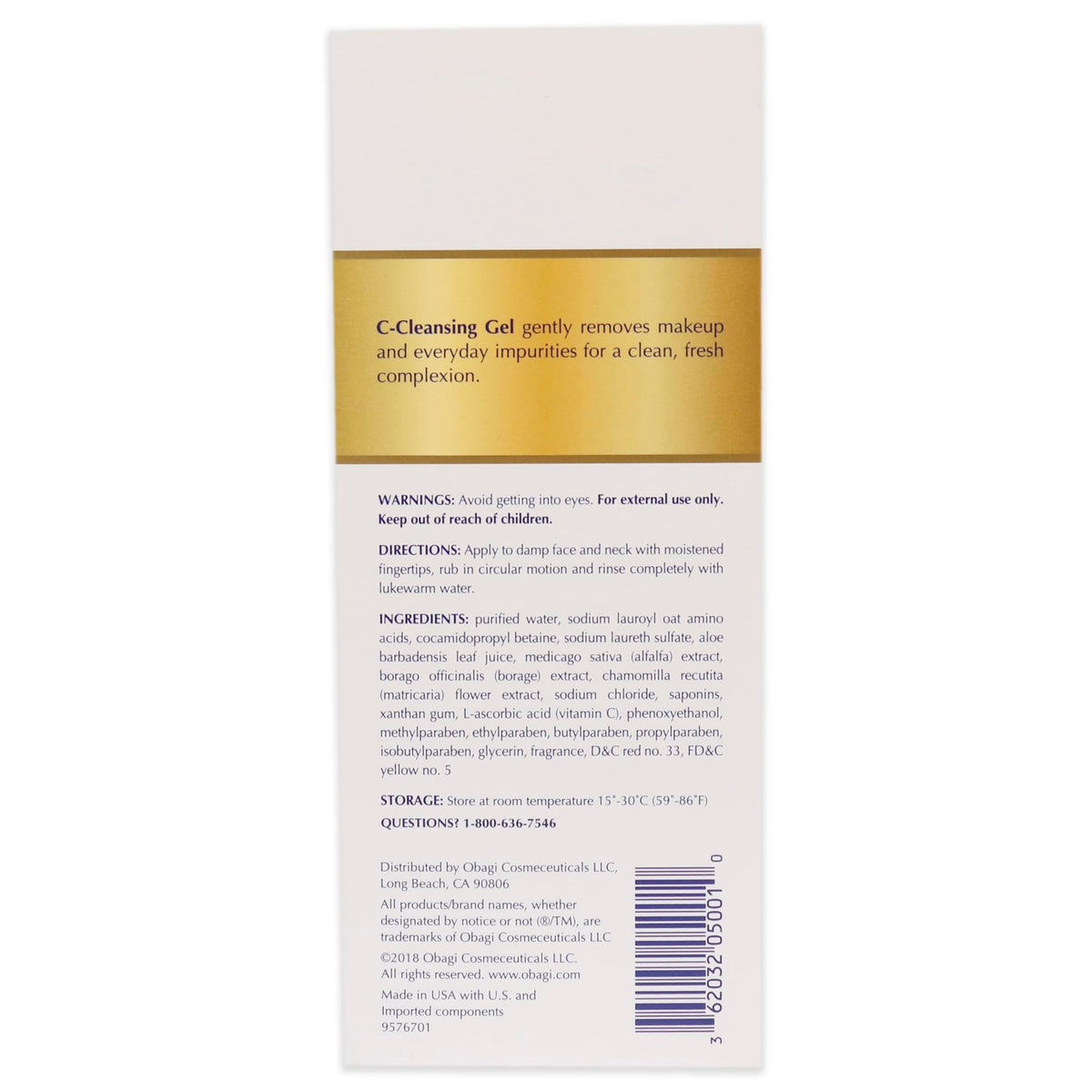 Obagi C-RX Cleansing Gel, 6 fl. oz.