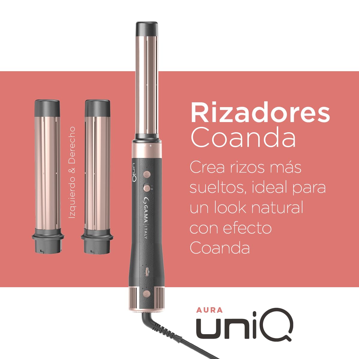 Multiestilizador GA.MA Italy UniQ Styler Aura Coanda Motor Digital Profesional