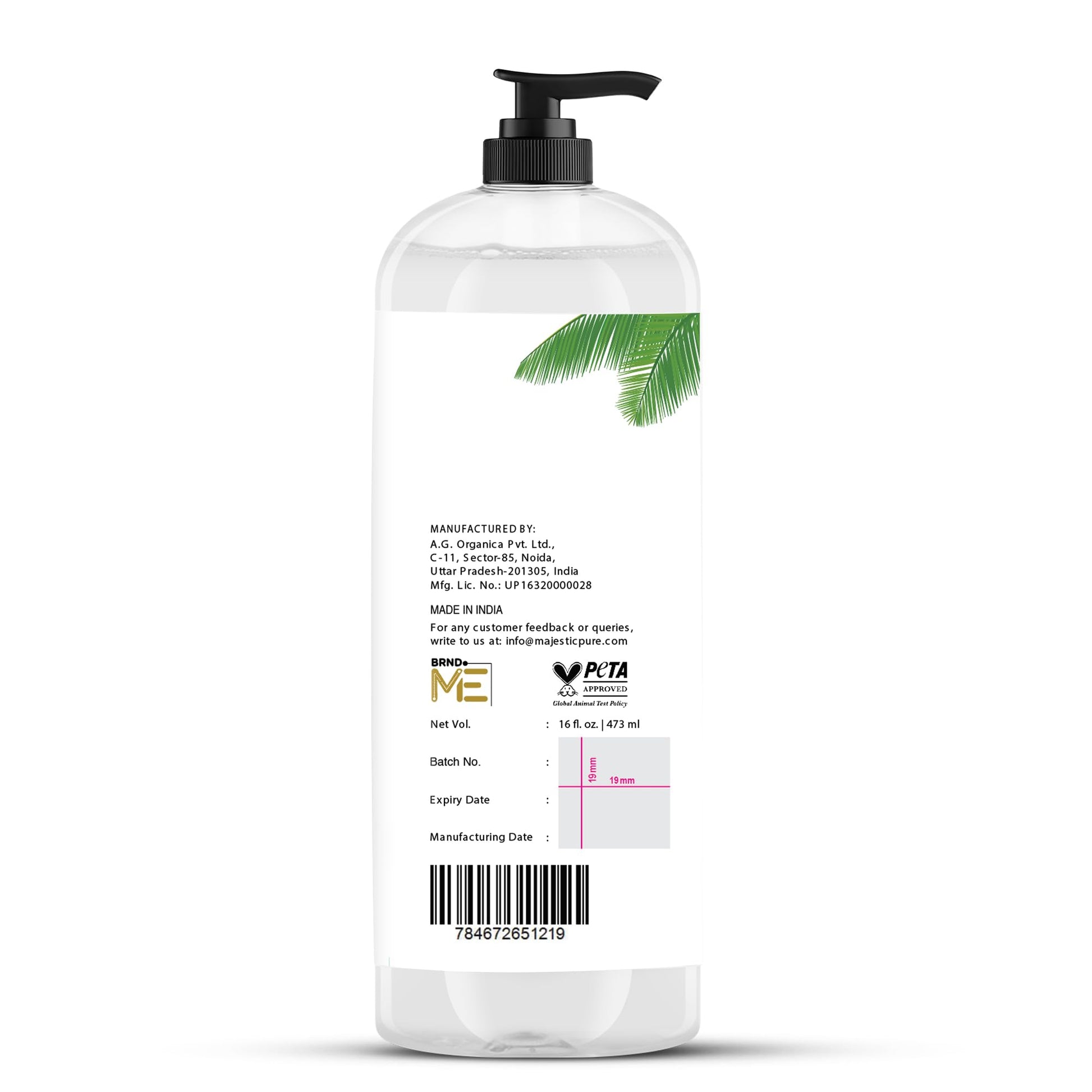 MAJESTIC PURE Bordative Fractionated Coconut Oil
