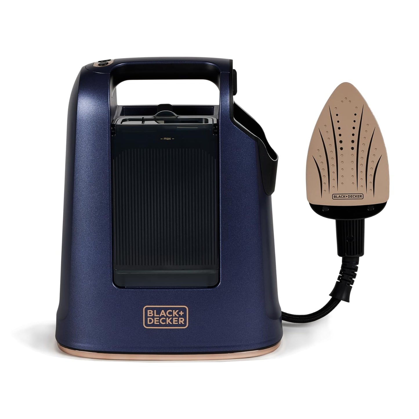 Plancha y Vaporizador de Ropa Black+Decker 2 en 1 de 750 ml y 1700W, HGS600-LA