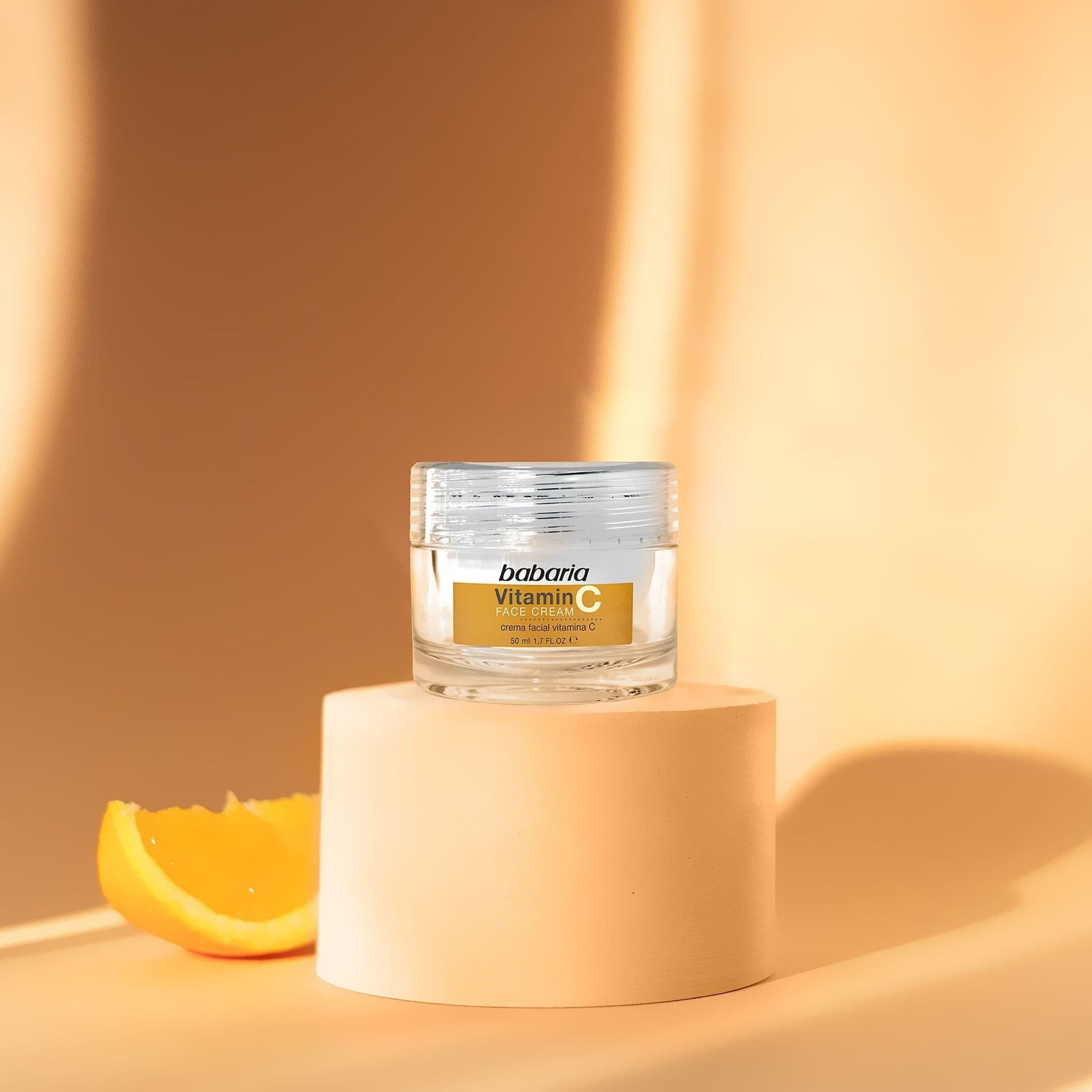 Babaria Crema Facial Vitamina C Babaria, 50ml, Luminosidad para tu rostro.