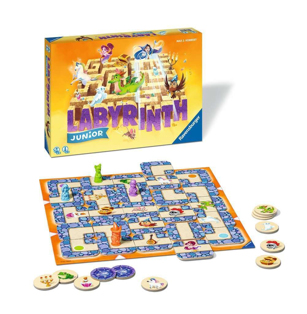 Juego de Mesa Ravensburger Labyrinth Junior The Moving Maze para niños a partir de 4 años
