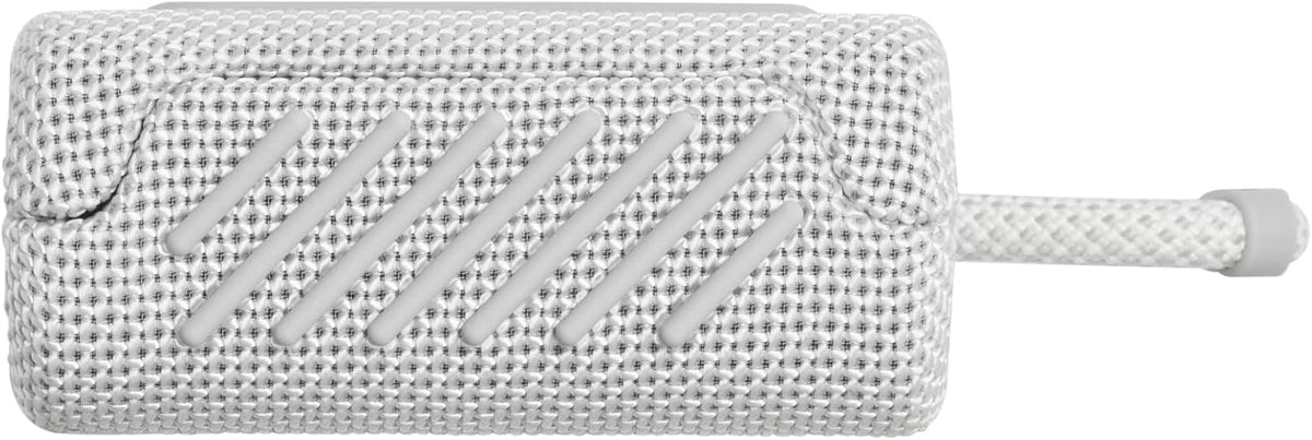 Altavoz Portátil JBL Blanco Resistente al Agua y al Polvo con Bluetooth y Batería Integrada