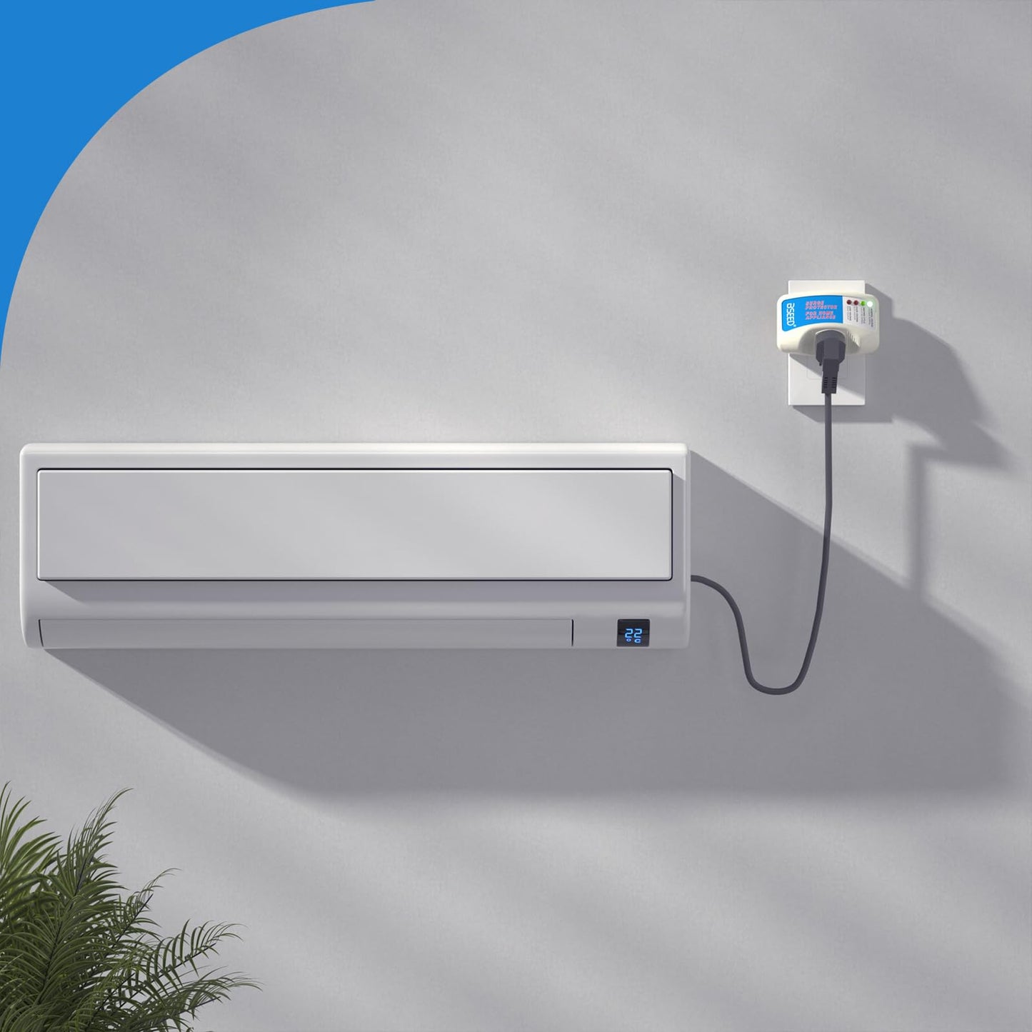 BSEED Enchufe de Aparato Electrodoméstico Protectores contra Sobretensiones Supresor de Potencia Tensión Salida 1 Paqiete