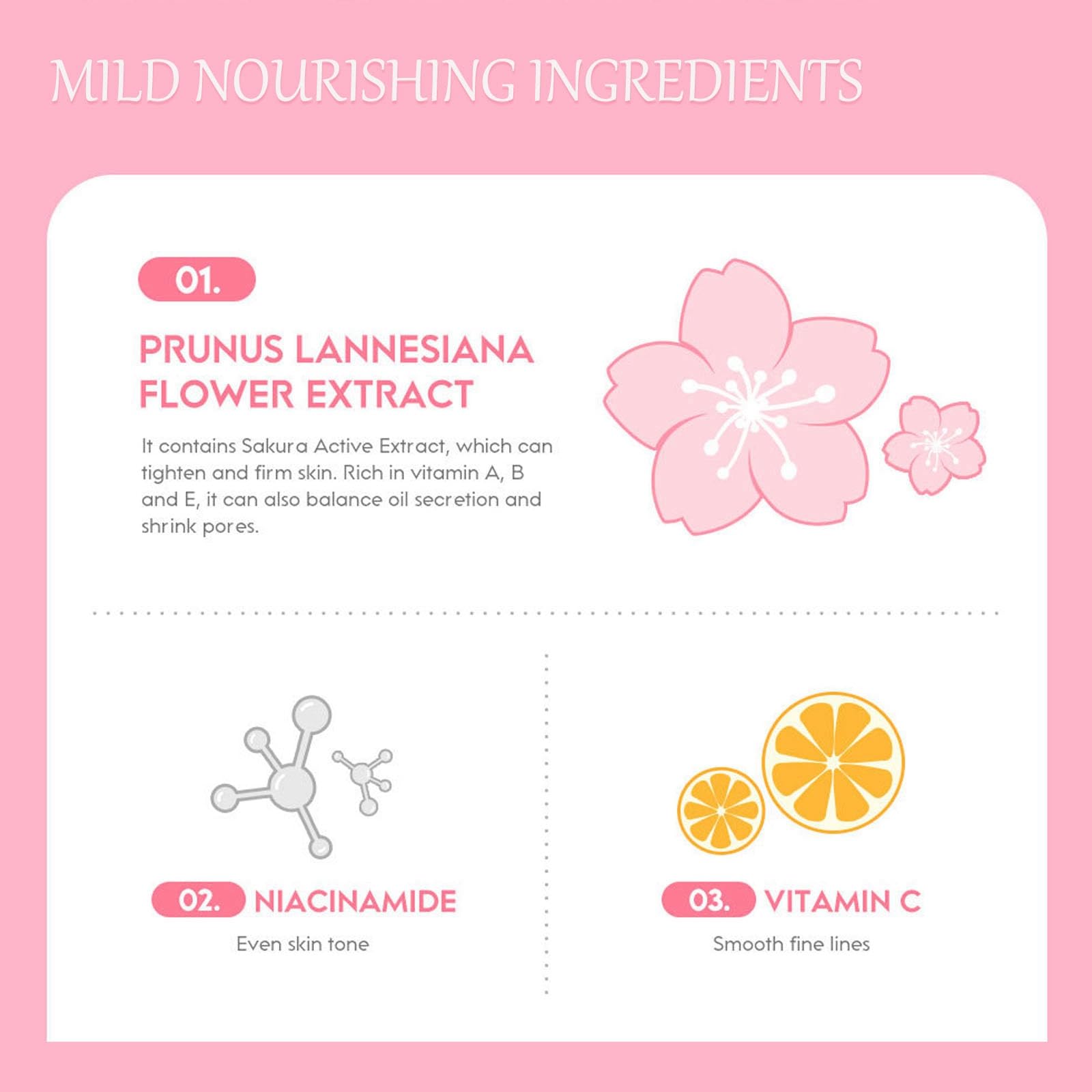 LAIKME- Kit de cuidado de la piel Sakura Skin Care Set Facial Kit, cuidado de la piel con flores de cerezo para adolescentes, juego de regalo completo para el cuidado de la piel Cre