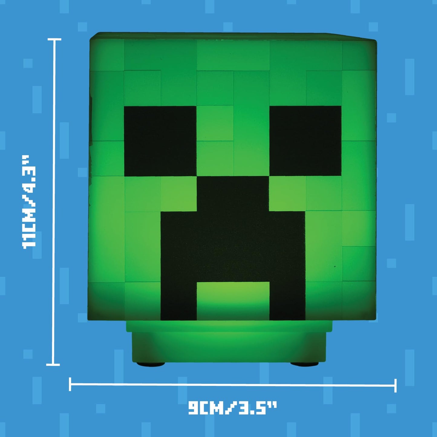 Luz de Computadora Paladone Minecraft Creeper Verde con Sonidos Oficiales para Niños