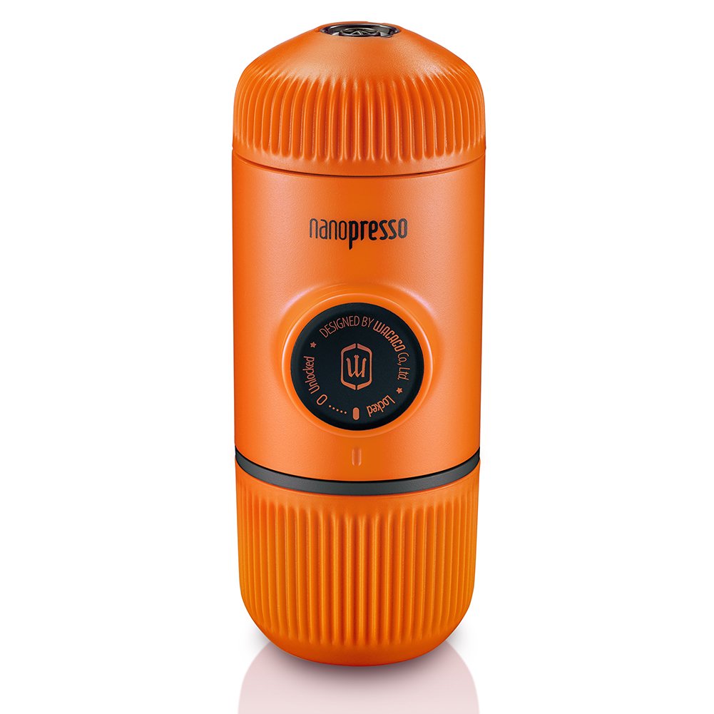 Cafetera Portátil Wacaco Nanopresso Naranja Patrol Versión Mejorada de Minipresso para Viaje y Camping