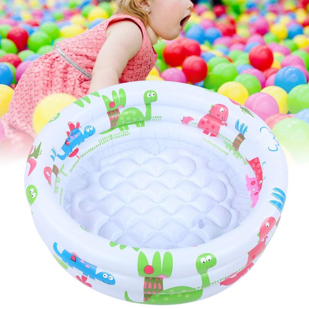 Bañera Inflable para Bebés, Piscina para Bebés, Redondo Impresión Dinosaurio Mini Piscina Piscina Infantil para Niños Piscina de Bomba Pequeña para Bebés para Baño, Sala de Estar