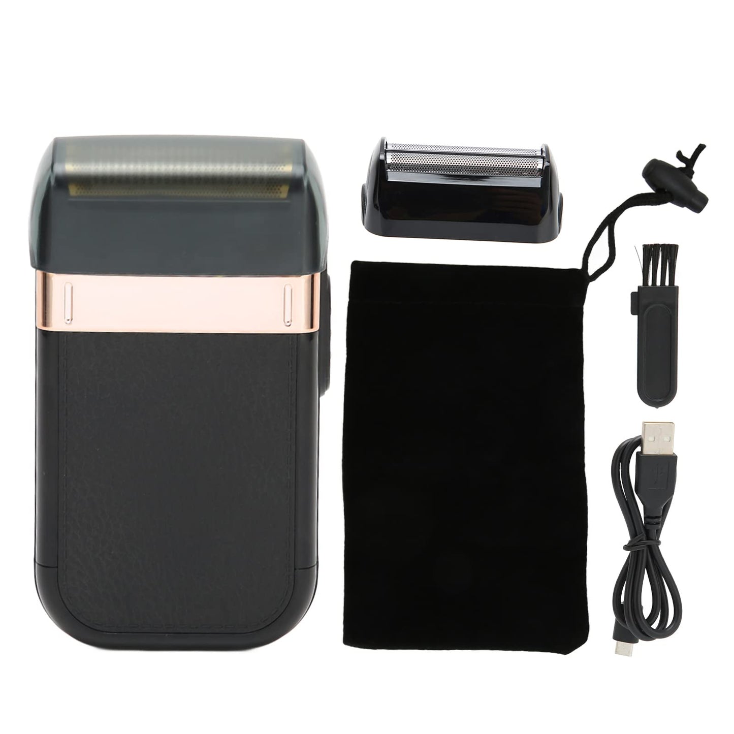Afeitadora de Lámina Inalámbrica, Afeitadora Eléctrica Recargable, Peluquería Facial Portátil de Viaje con Cuchilla Desmontable, Afeitadora Eléctrica Compacta, Regalos para Hombres