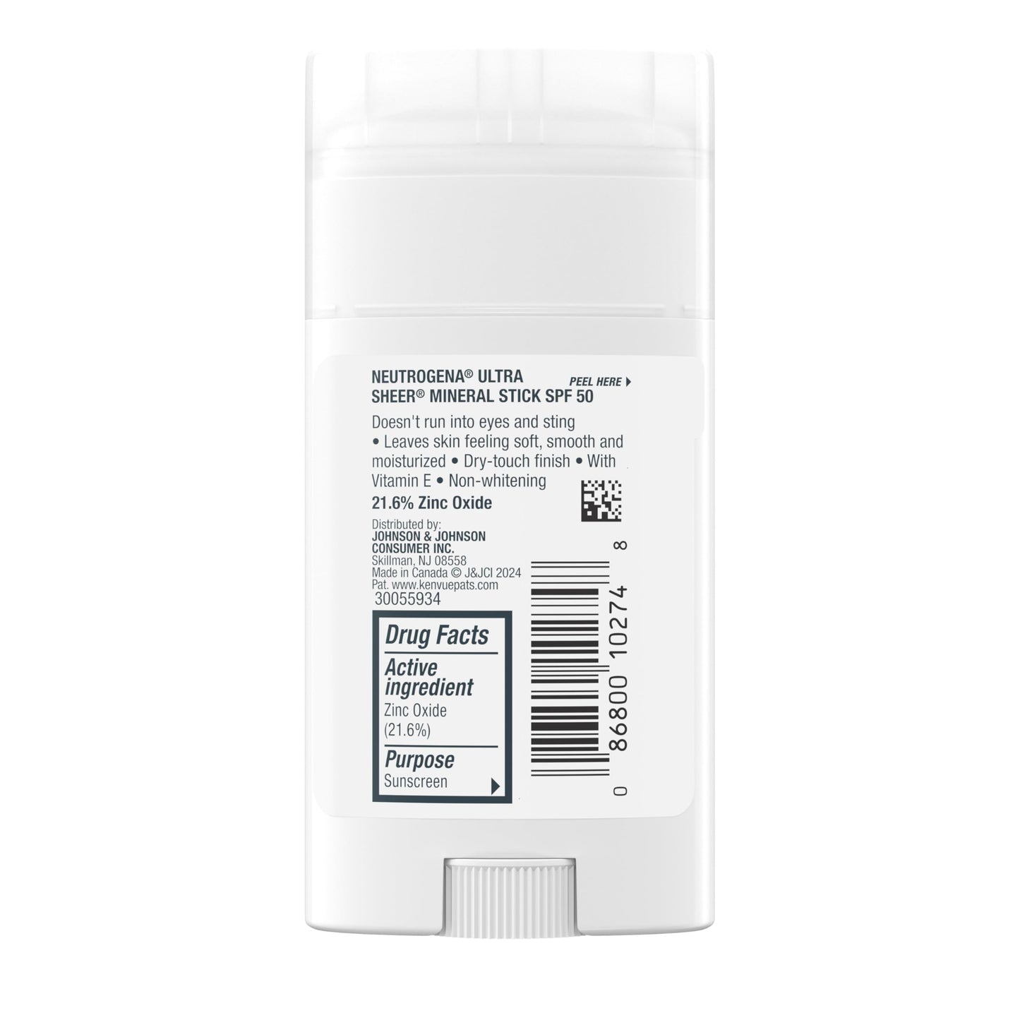 Protector Solar Mineral Neutrogena Ultra Sheer Dry Touch SPF 50 piel sensible rosto y cuerpo sin residuos blancos no comedogénico vegano