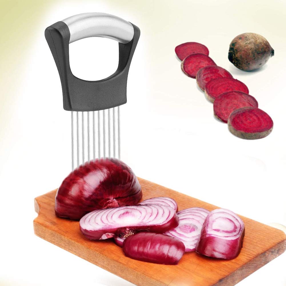 Cortadora de Cebolla y Carne de Acero Inoxidable con 10 Puntas para Cocina