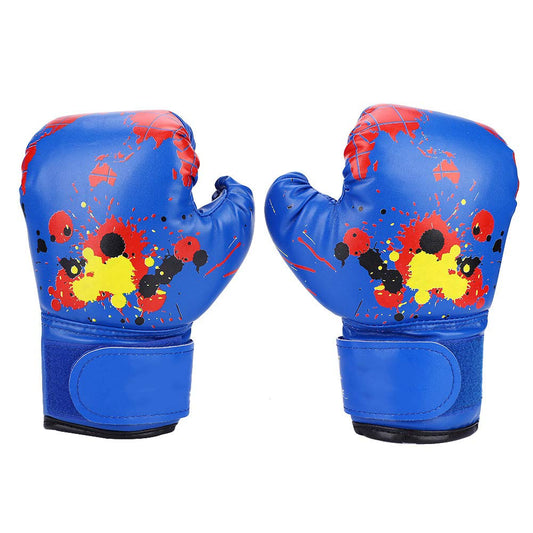 Guantes de Boxeo para niños de Poliuretano para Sparring y Entrenamiento, para niños de 2 a 11 años, Color Azul Equipo Deportivo Infantil