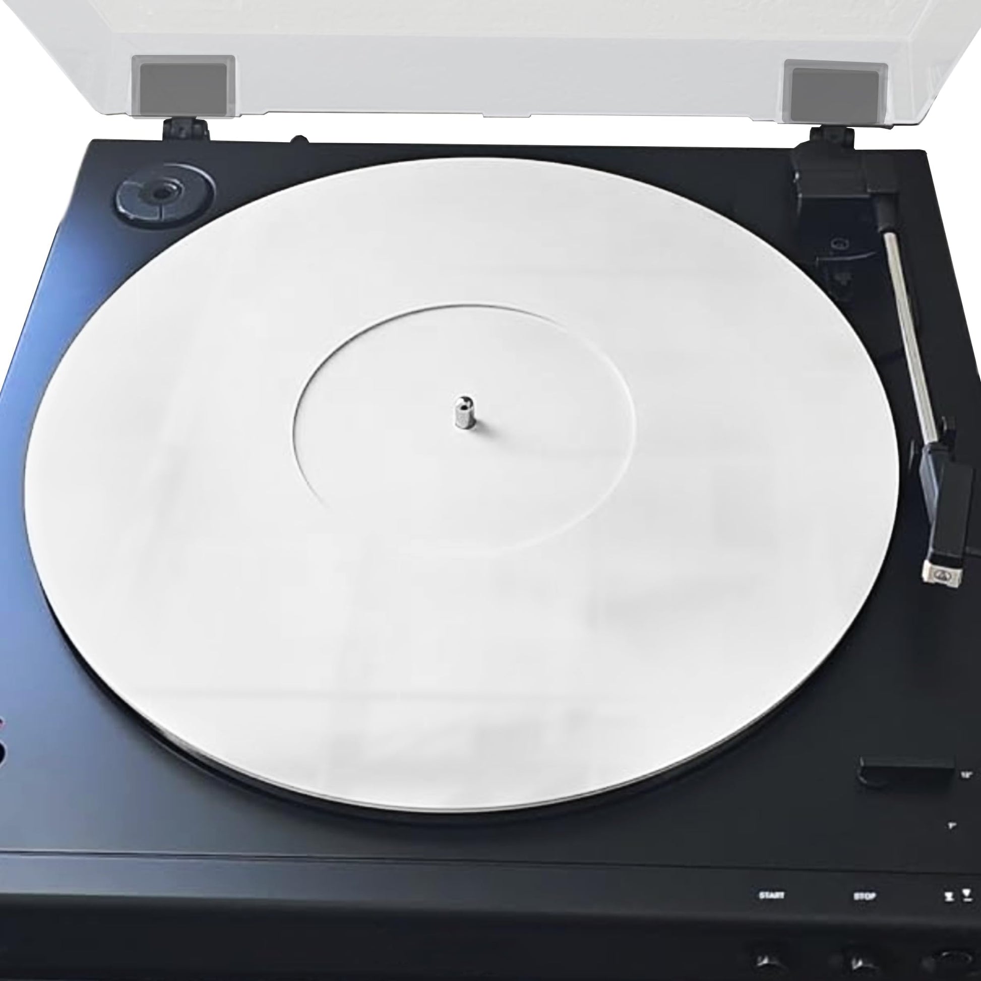 Tapete para Tocadiscos Axiom Home Blanco de 11.7 Pulgadas Mejora la Calidad del Sonido