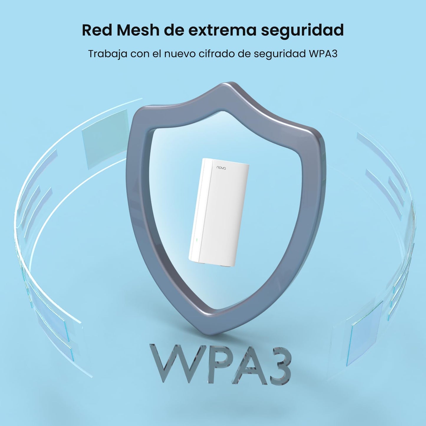Tenda Nova WiFi 6 Mesh System EX12- AX3000 Mesh WiFi Router, hasta 2402 Mbps en 5 GHz, Cubre hasta 650m2, Red de Malla de Doble Banda Gigabit para 160 Dispositivos, Funciona con Alexa, 3-Pack