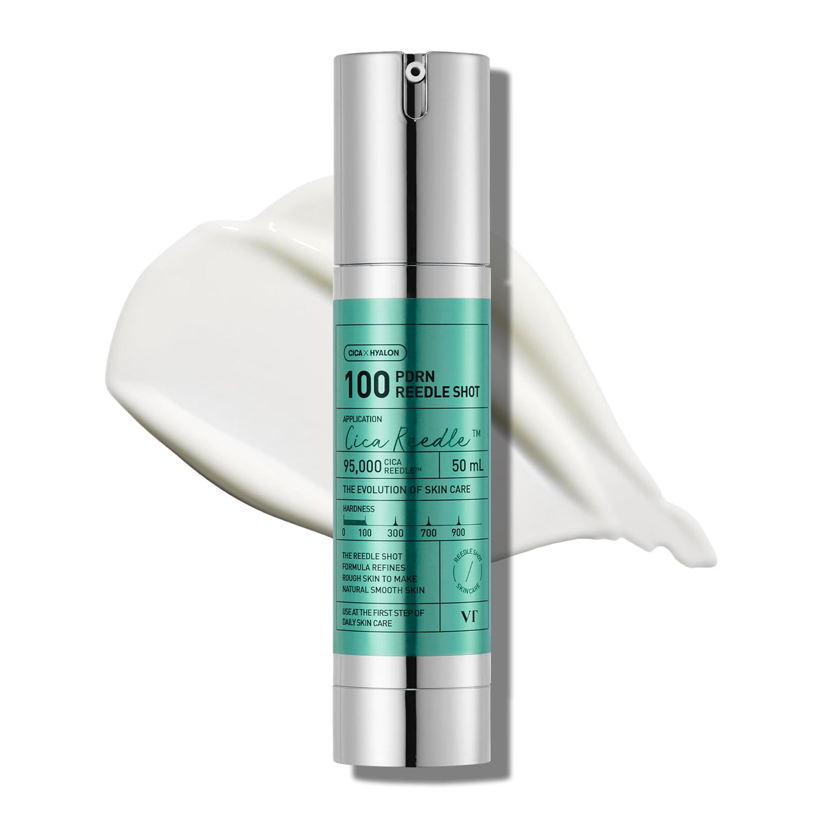 VT COSMETICS PDRN Reedle Shot 100, suero de microneedling de especias, PDRN vegano, centella asiática, ácido hialurónico, exfoliación, piel suave y cristalina, refuerzo de la piel líquida coreana 50ml