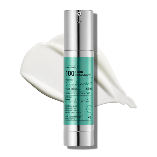 VT COSMETICS PDRN Reedle Shot 100, suero de microneedling de especias, PDRN vegano, centella asiática, ácido hialurónico, exfoliación, piel suave y cristalina, refuerzo de la piel líquida coreana 50ml
