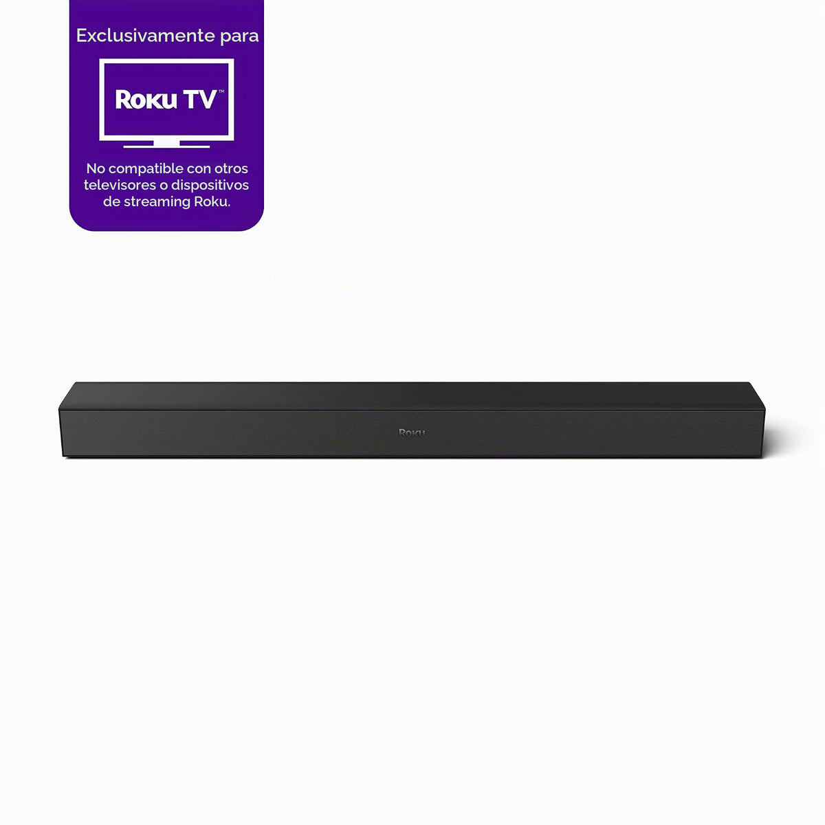 Barra de Sonido Roku Inalámbrica Negro con Sonido Estéreo Mejorado Reacondicionada