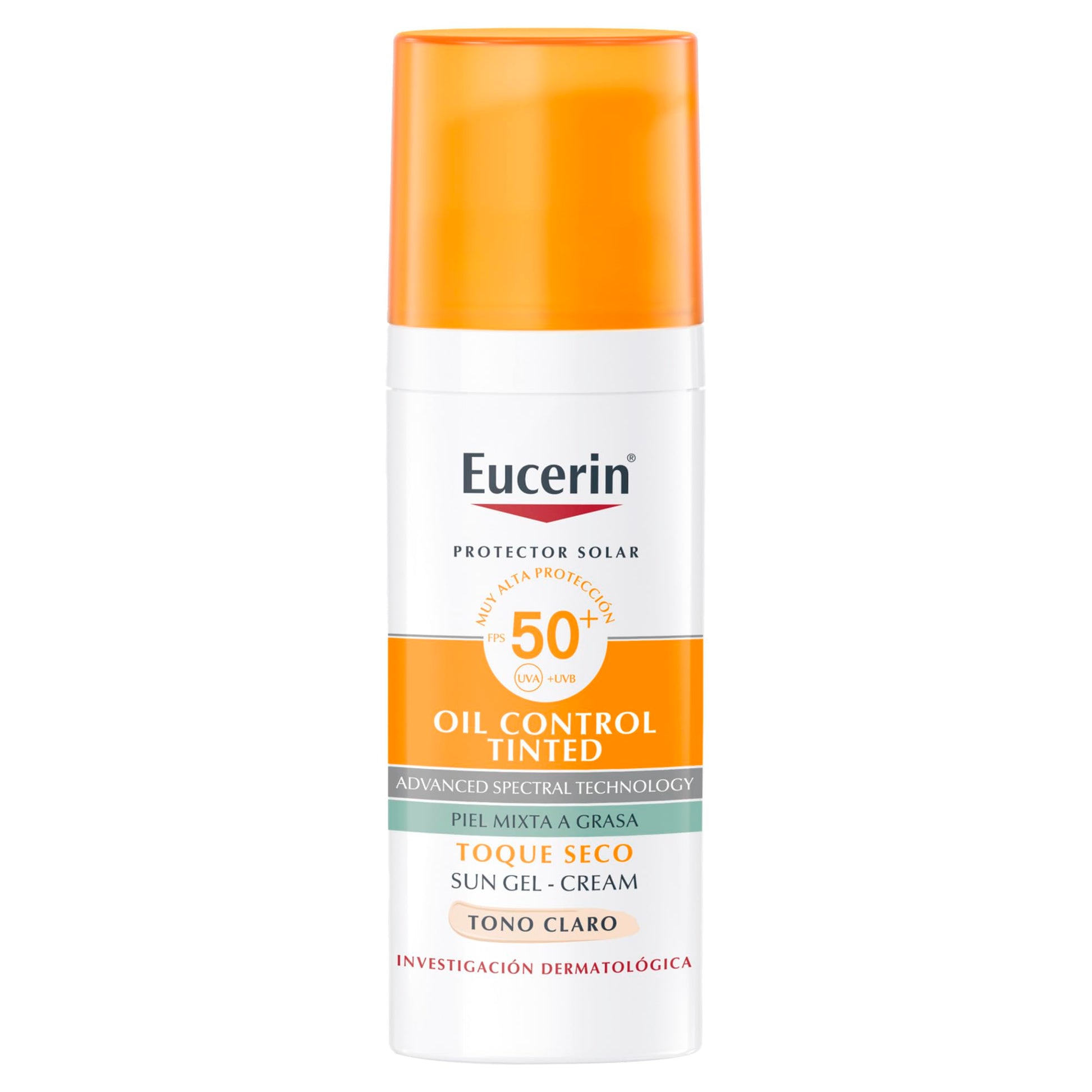 Protector Solar Facial Eucerin Sun Face Oil Control Claro Efecto Mate para Piel Grasa