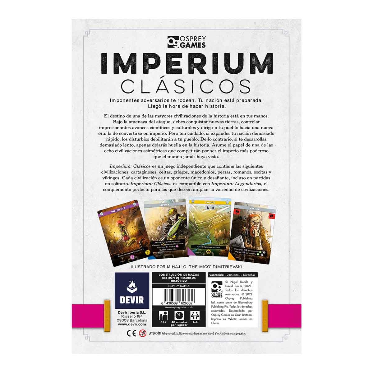 Devir Imperium Classics en Español Juego de Mesa