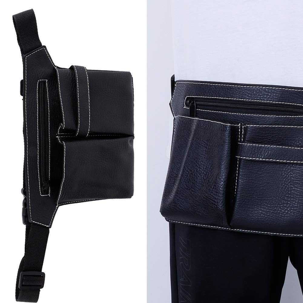 Bolso de Cintura del Peluquero Salon Barber Shears Riñonera, Peluquero Profesional Corte de pelo Cinturón Bolsa Peluquería Salon Tijeras Funda con Funda
