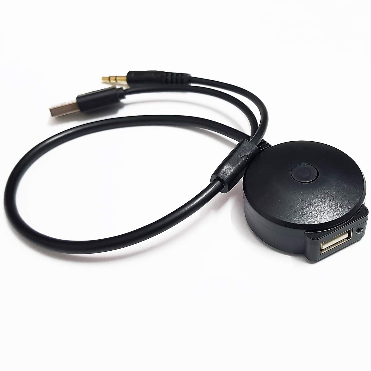 Adaptador Bluetooth Bojer Negro Compatible con Mini Cooper BMW y Teléfonos Apple Android Music AUX 3.5 Cable Inalámbrico