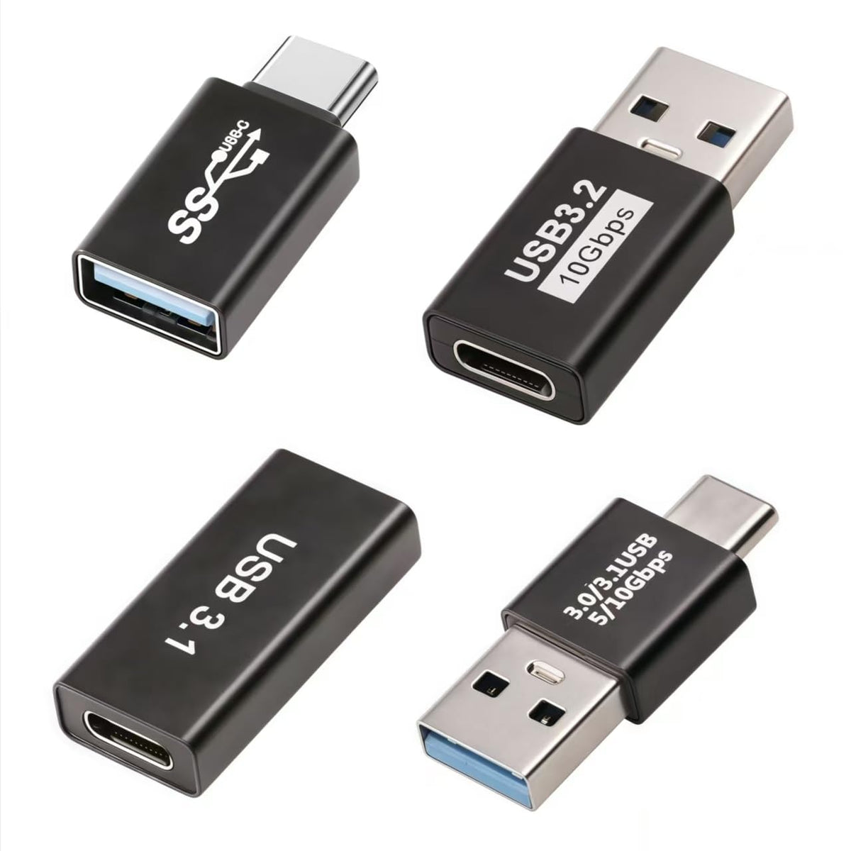 Juego de Adaptadores USB 3.1 C Pastall 4P Negro