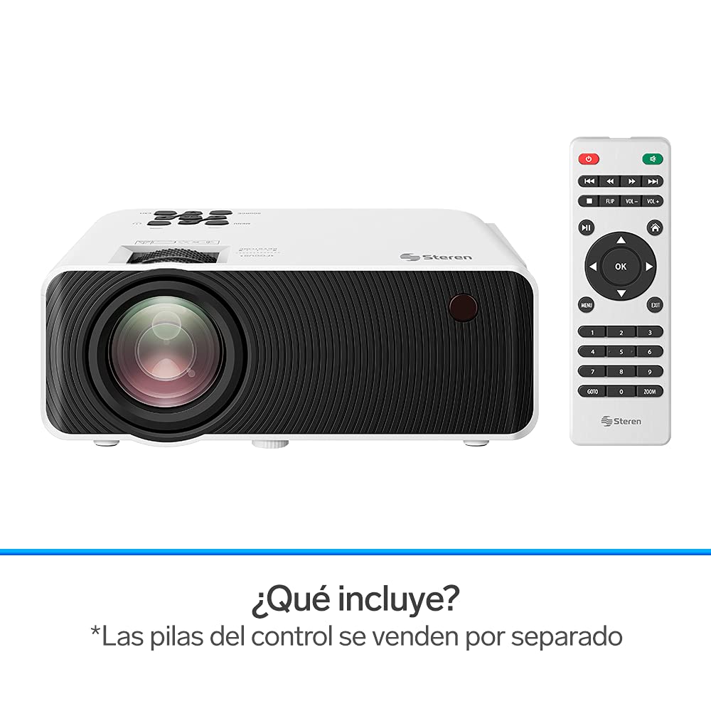 Proyector Multimedia HD Steren PRO-300 7000 Lúmenes Portátil 2 a 5 m