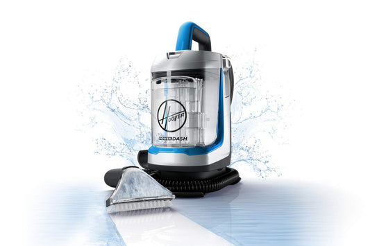 Hoover PowerDash Go - Limpiador de Manchas portátil, máquina Ligera de alfombras y tapicería, removedor de Manchas para Mascotas escaleras y hogar, FH13010PC, Color Azul