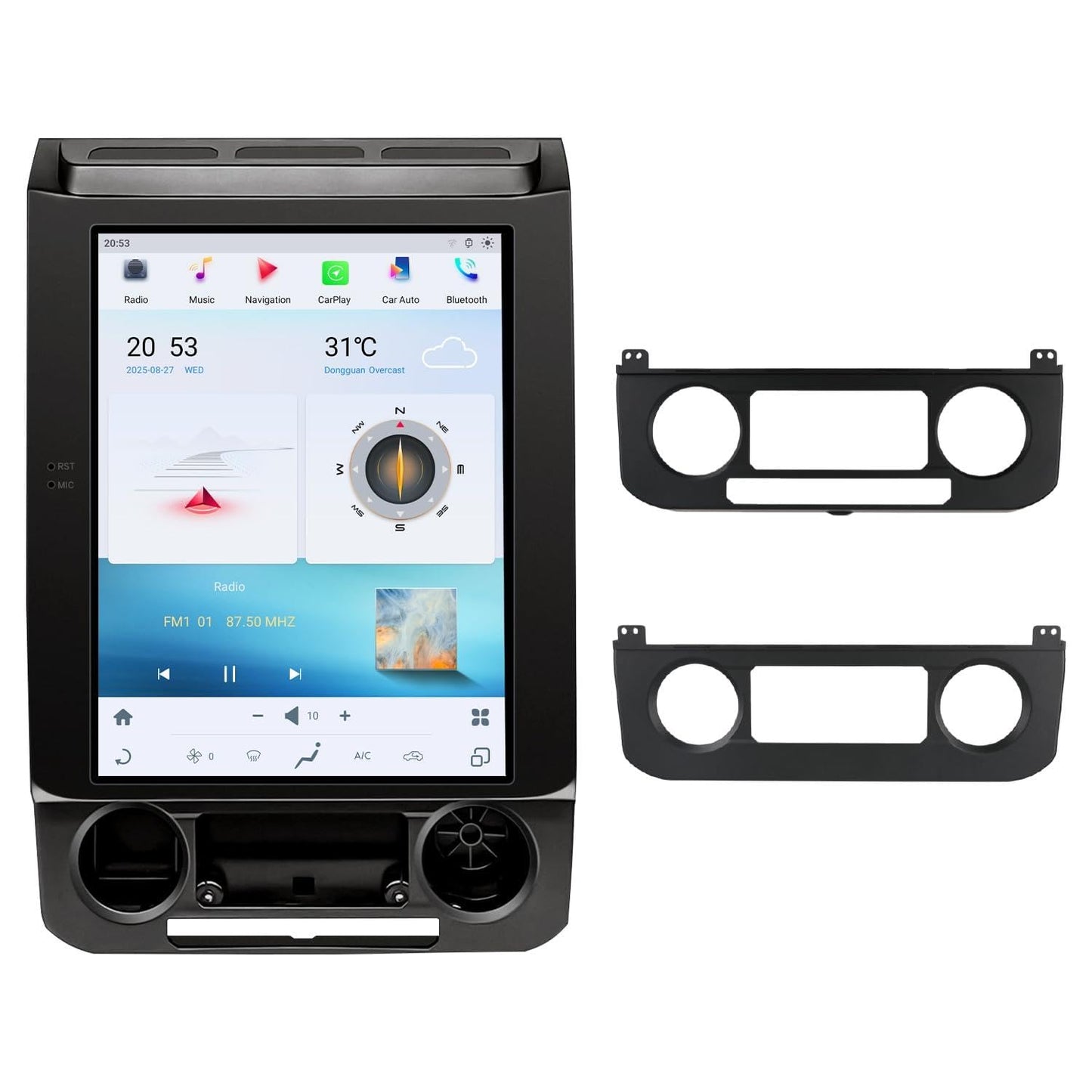 Eonon 4+64GB 12.1" Estéreo de coche doble DIN para Ford F-150 15-20