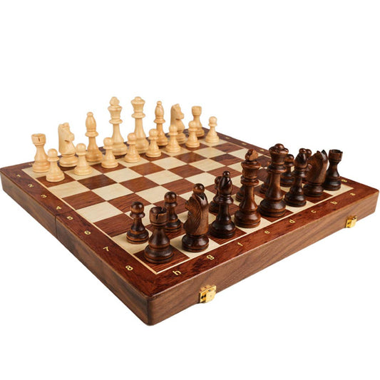 Keenso Juego de Ajedrez de Ajedrez Tablero de Ajedrez Plegable Tablero de Ajedrez de Viaje Juego de Ajedrez Portátil Plegable