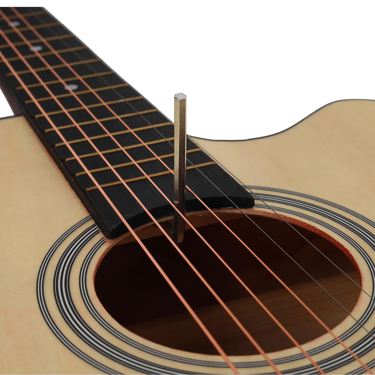 38 inch Electroacústica Guitarra Guitarra acustica con Afinadores,Correas,Cuerdas para Instrumentos,Plumillas,Cable amplificador guitarra,soul,Fundas para Guitarras 3/4 (Natural)