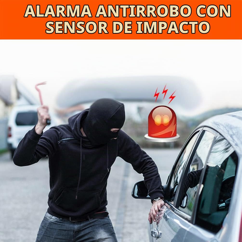 Sistema de Alarma para Coche BANVIE con Kit de Arranque Remoto y Botón de Parada de Motor