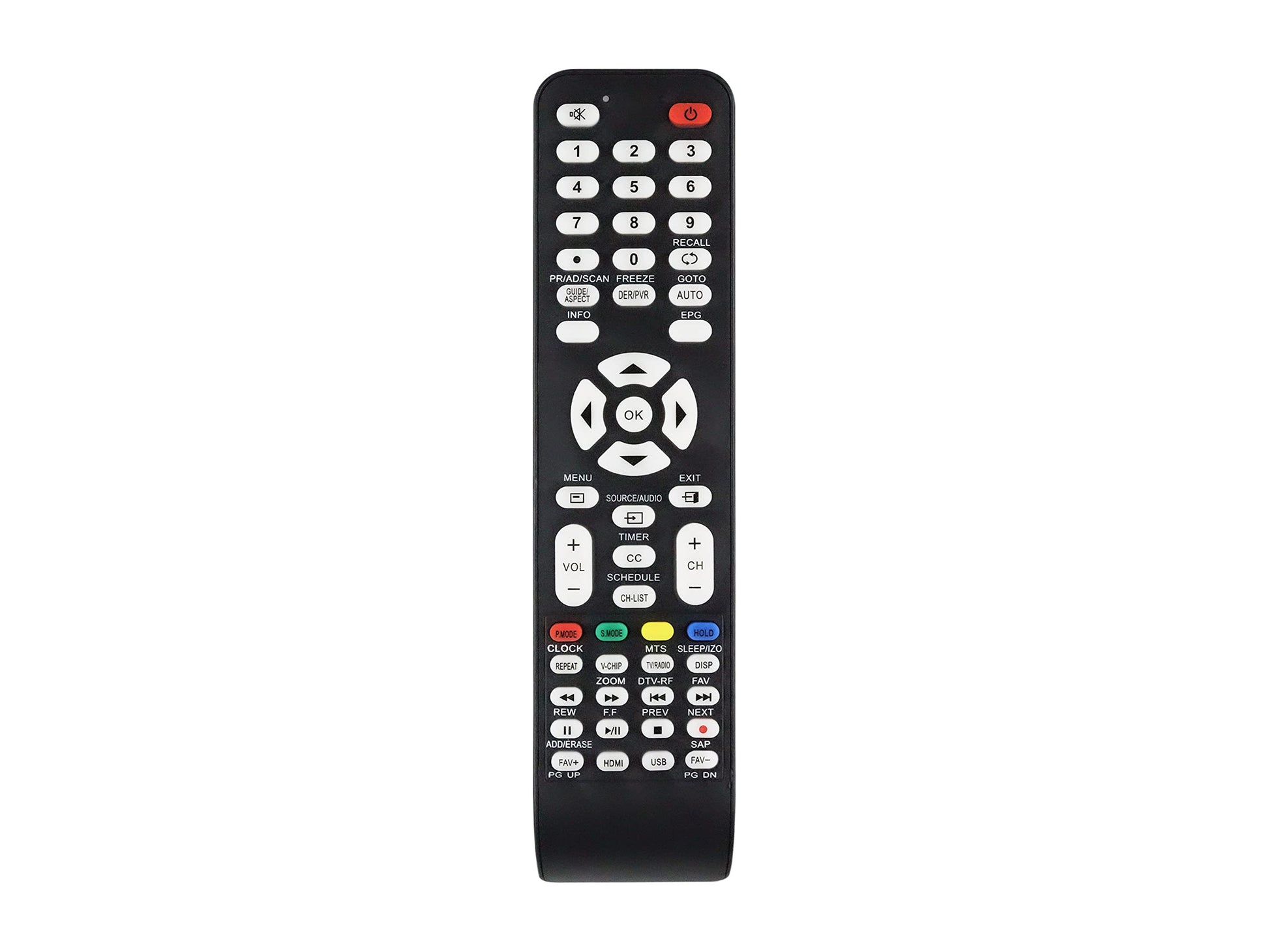 CONTROL EXPERT Control Universal para Decodificador Compatible con Todos los Modelos GHIA Master Mitzu Polaroid QFX RCA Speler Steren