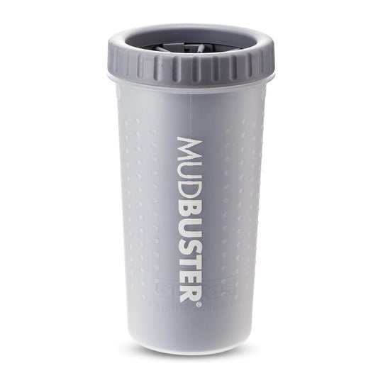 Dexas MudBuster - Lavadora portátil para patas de perro, grande, gris claro
