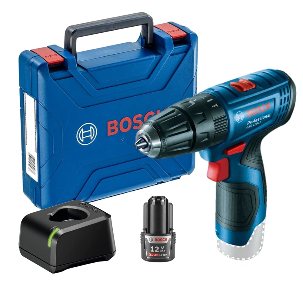 Bosch Rotomartillo inalámbrico GSB 120-LI, 12V 1 bateria y maletín
