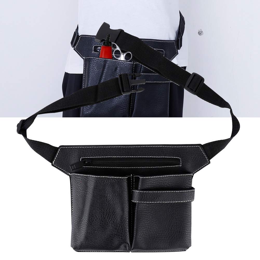 Bolso de Cintura del Peluquero Salon Barber Shears Riñonera, Peluquero Profesional Corte de pelo Cinturón Bolsa Peluquería Salon Tijeras Funda con Funda