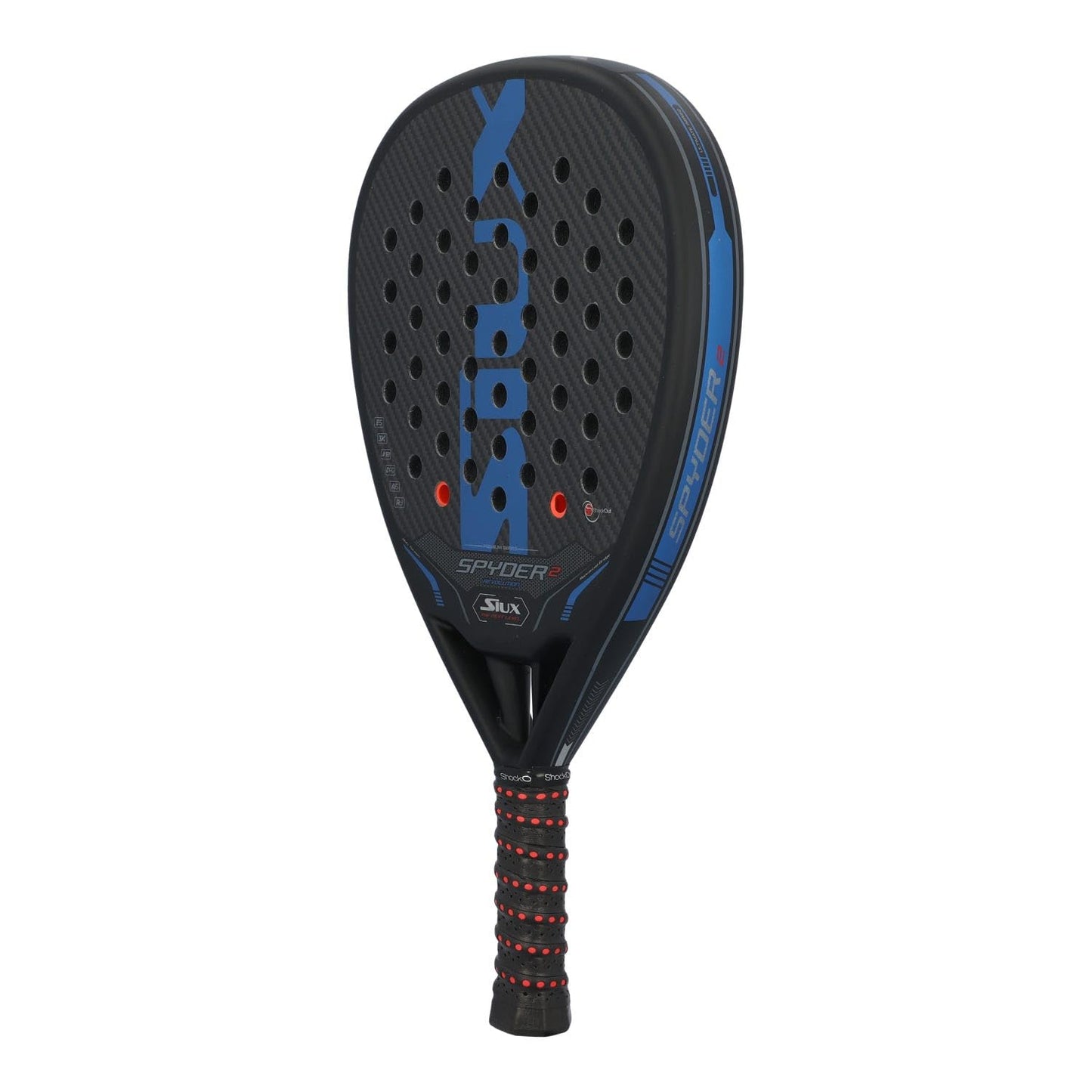 Pala de Pádel Siux Spyder 2 Revolution Attack Negra Eva Suave 3K de Gran Tamaño para Competencia Avanzada