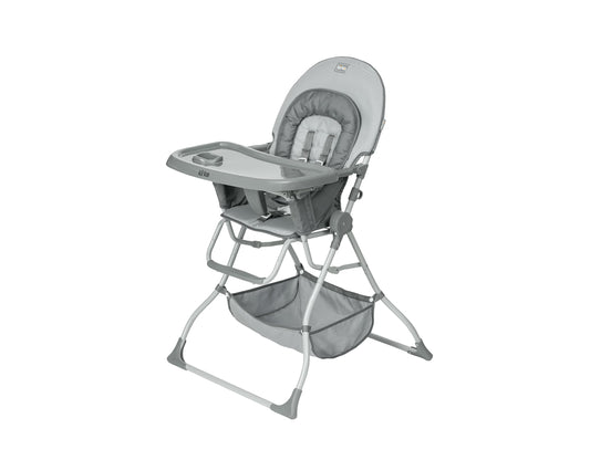 Kirko Silla Alta Bebé EasyGo High Chair, Ligera Y Compacta (Gris)