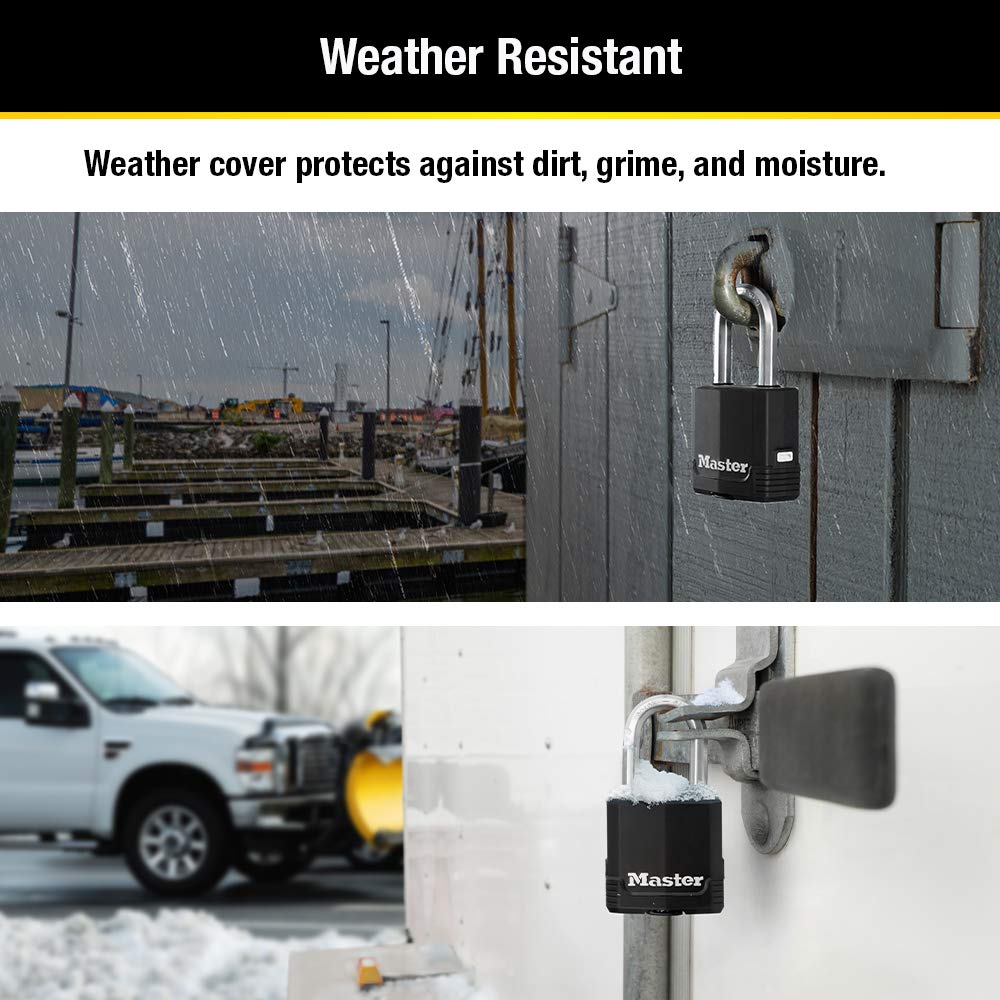 Candado Laminado Master Lock Magnum 4.7 cm Acero Recubierto Paquete de 4