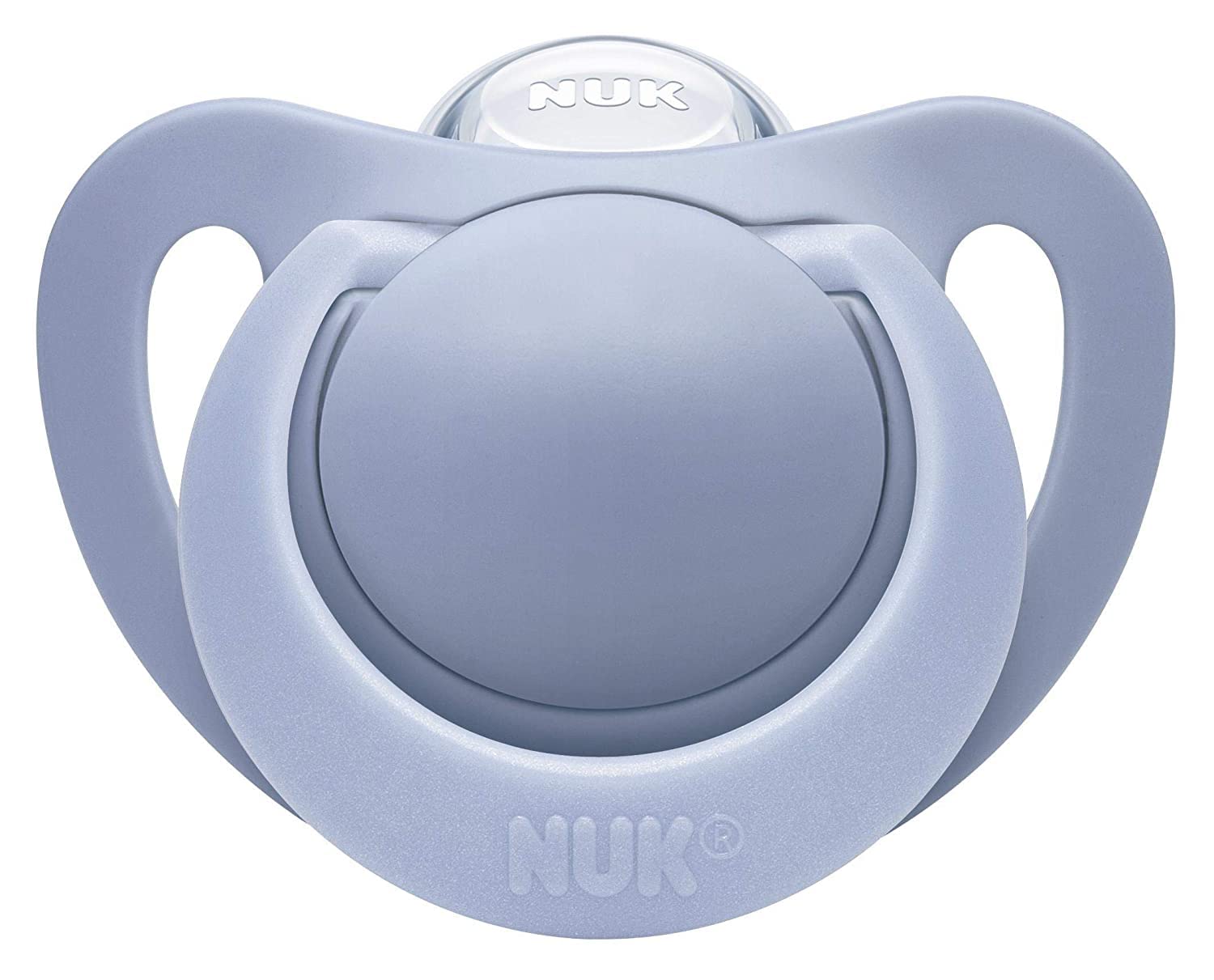 Chupetes NUK Azul Forma Ortodóntica para Bebés Amamantados 6-18 Meses Paquete de 2